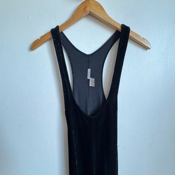 Vintage ALAÏA Stretch Velvet Racer-back Catsuit Jumpsuit - Picture 2 of 8